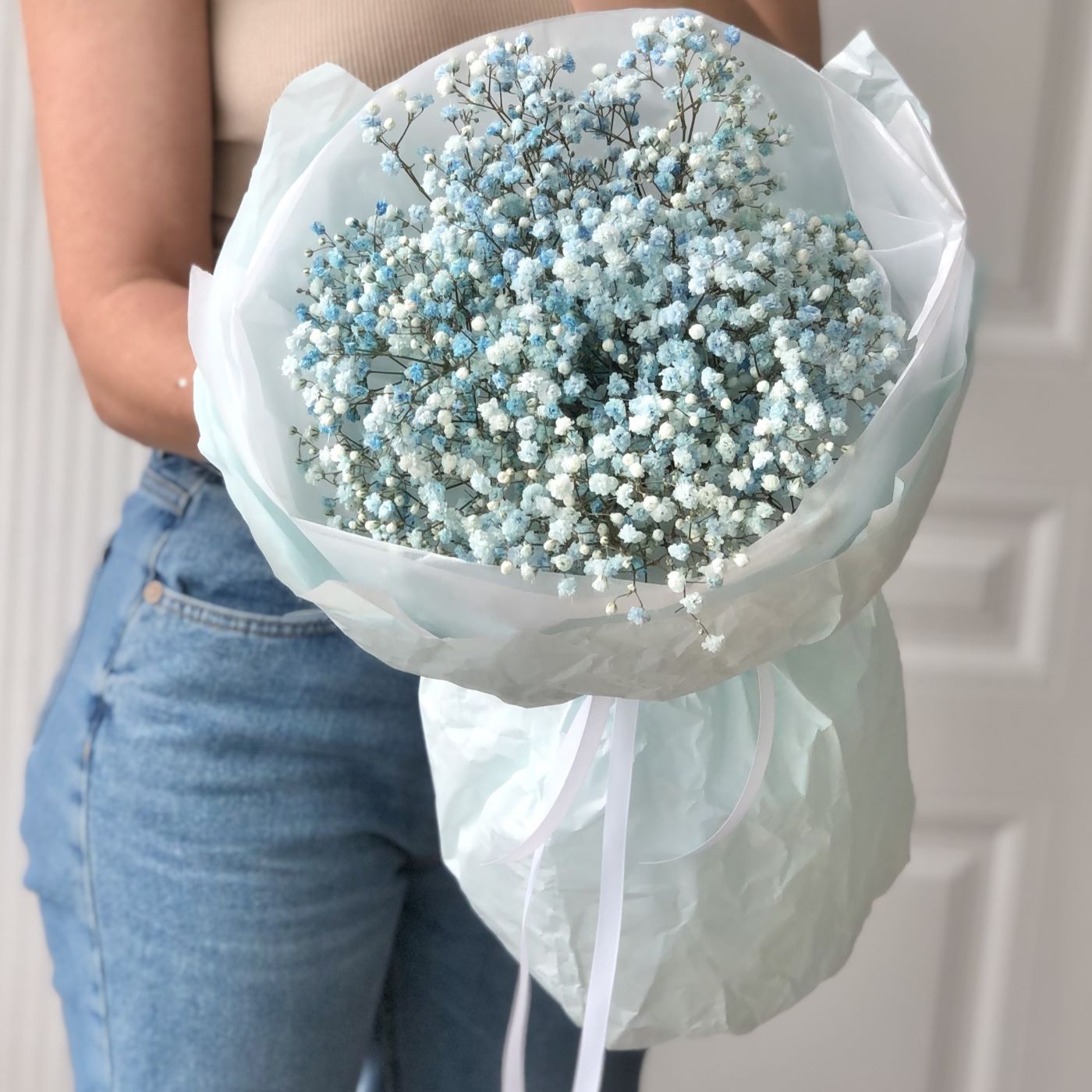 БУКЕТ ИЗ ГИПСОФИЛЫ