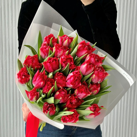 БУКЕТ ИЗ 25 ТЮЛЬПАНОВ