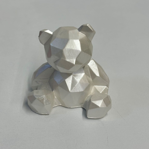 МИШКА ГИПСОВЫЙ ПЕРЛАМУТРОВЫЙ