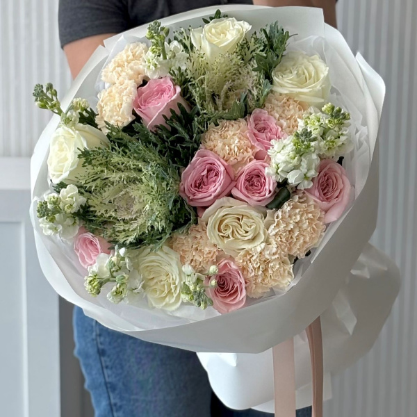 БУКЕТ С БРАССИКОЙ