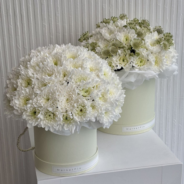 КОРОБКА С ХРИЗАНТЕМАМИ