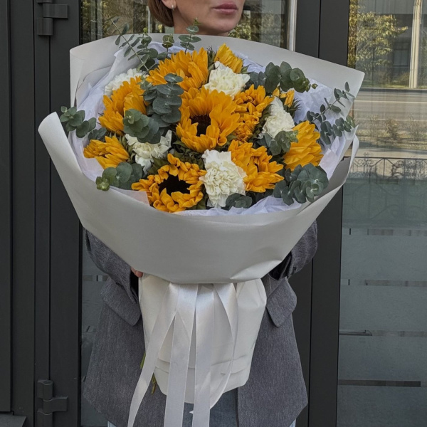 БУКЕТ ИЗ ПОДСОЛНУХОВ