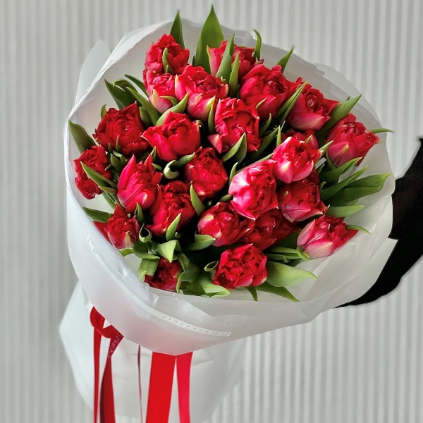 БУКЕТ ИЗ 25 ТЮЛЬПАНОВ