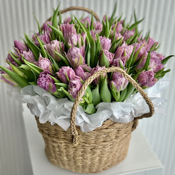 51 ПИОНОВИДНЫЙ ТЮЛЬПАН В ЛУКОШКЕ