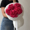 БУКЕТ С ФРАНЦУЗСКИМИ РОЗАМИ