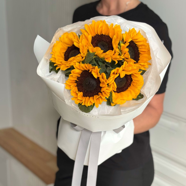 БУКЕТ ИЗ ПОДСОЛНУХОВ