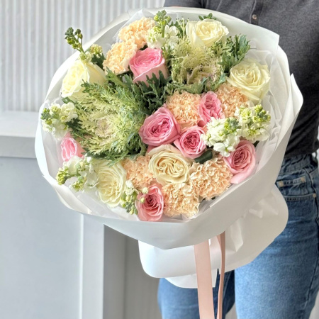 БУКЕТ С БРАССИКОЙ