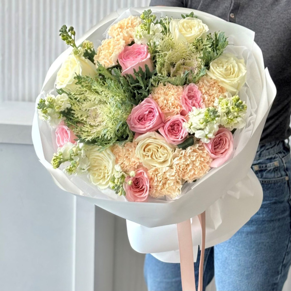 БУКЕТ С БРАССИКОЙ