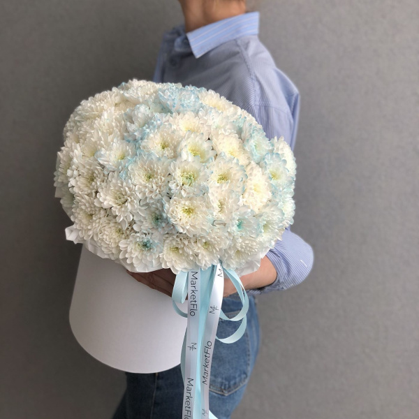 КОРОБКА С ХРИЗАНТЕМАМИ