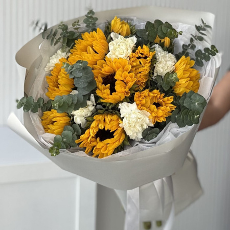 БУКЕТ ИЗ ПОДСОЛНУХОВ